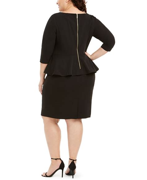 macy's calvin klein plus size dresses